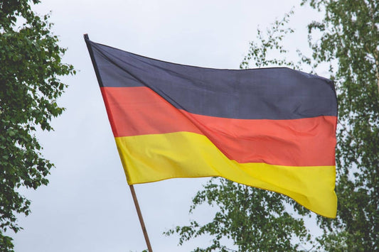 Bandera de Alemania ondeando