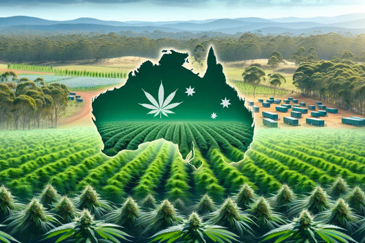  Mapa de Australia en Cannabis Farm
