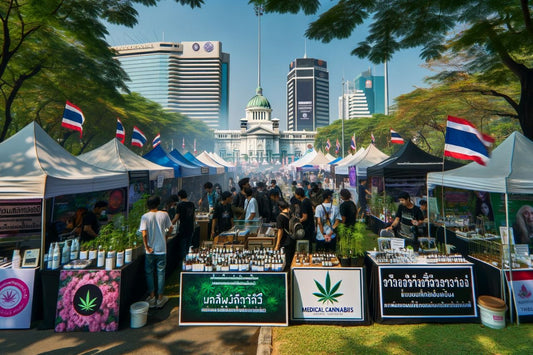 Feria del cannabis en Tailandia