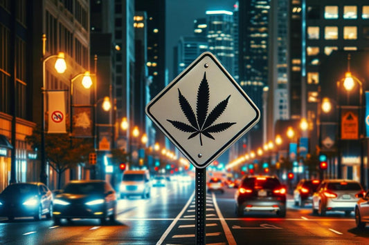Cartel de cannabis en plena calle