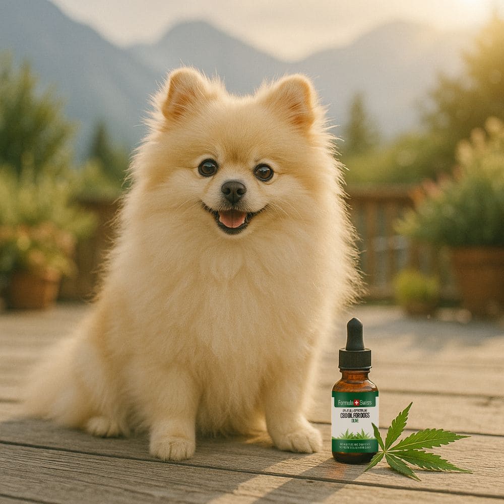 Aceite de CBD para perros oliva