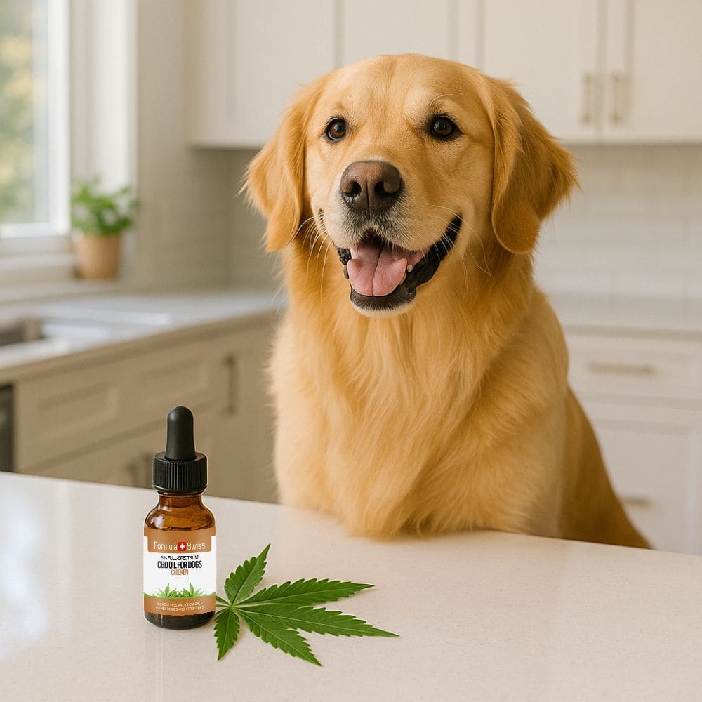 Aceite de CBD para perros pollo