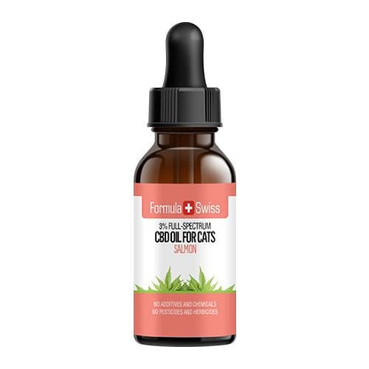 Aceite de CBD para gatos en aceite MCT con aroma al salmón