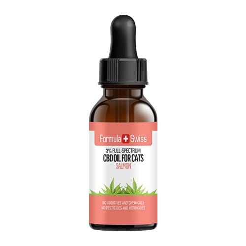 Aceite de CBD para gatos en aceite MCT con aroma al salmón