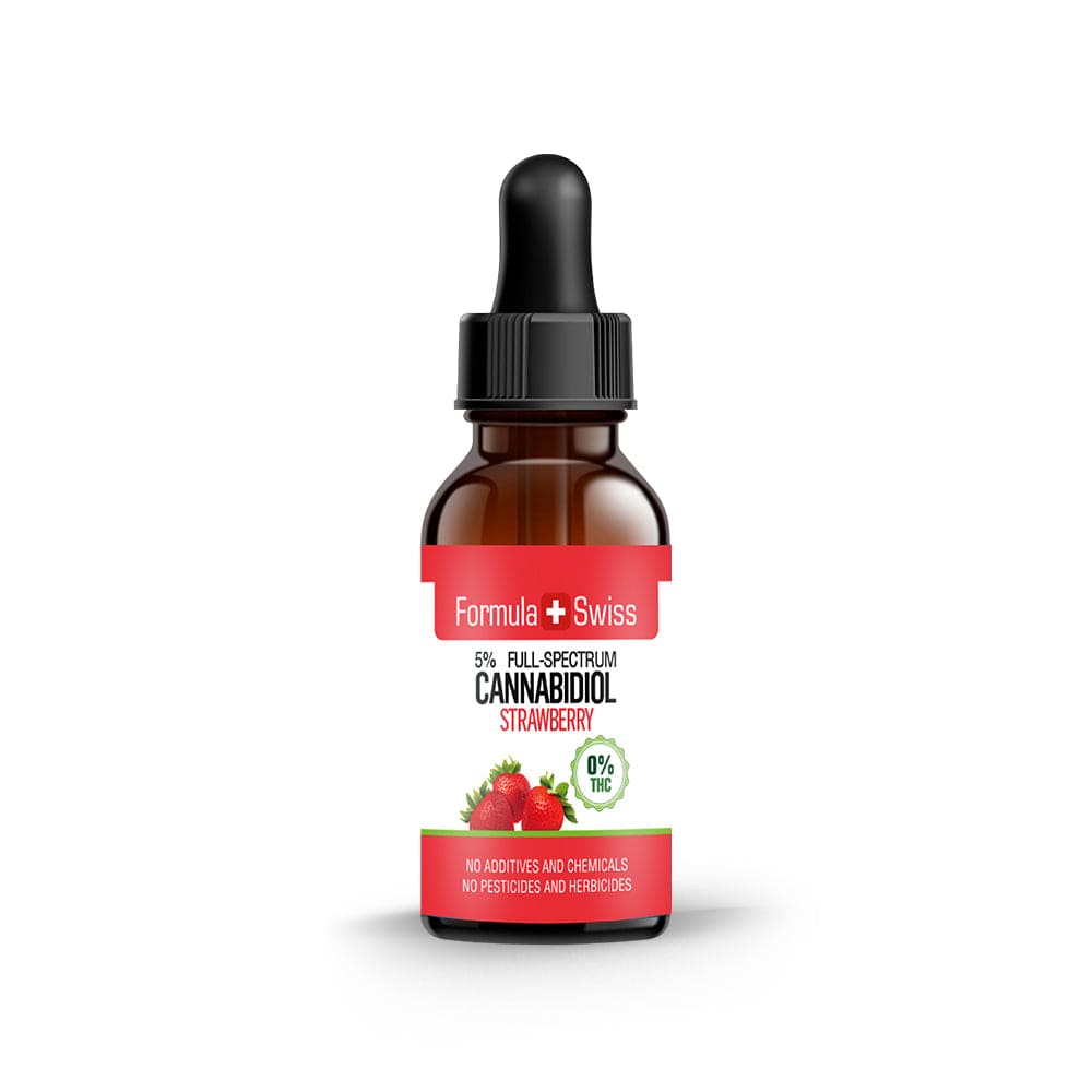 Aceite de CBD en aceite de fresa 0.2% THC