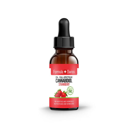 Aceite de CBD en aceite de fresa 0.0% THC
