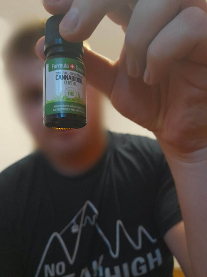 Aceite de CBD orgánico suizo de fórmula en aceite de oliva