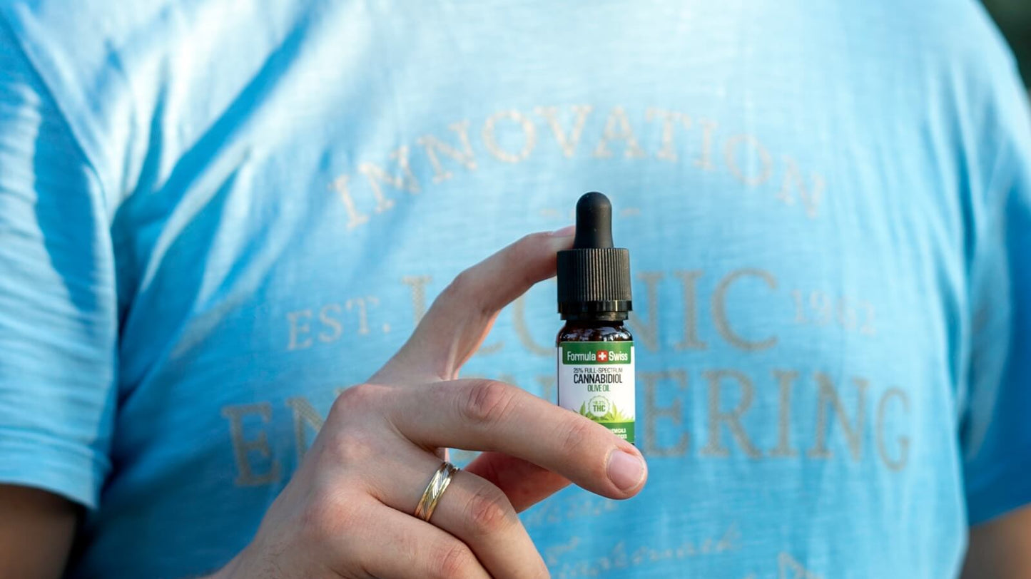 Aceite de CBD orgánico suizo de fórmula en aceite de oliva
