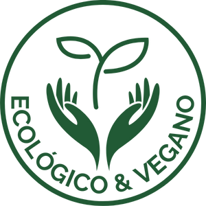 Logotipo de CBD orgánico y vegano