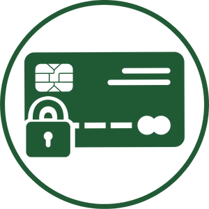 Logotipo de CBD para pagos seguros
