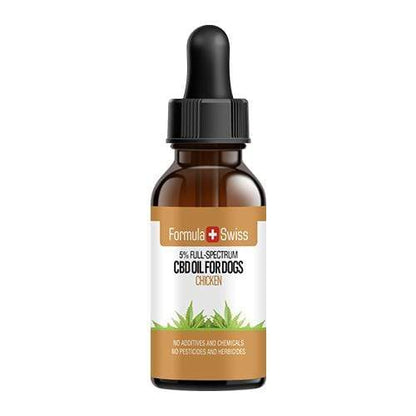 Aceite de CBD en aceite MCT con aroma a pollo para perros