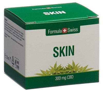 Tarro del bálsamo CBD Skin de Formula Swiss con su caja